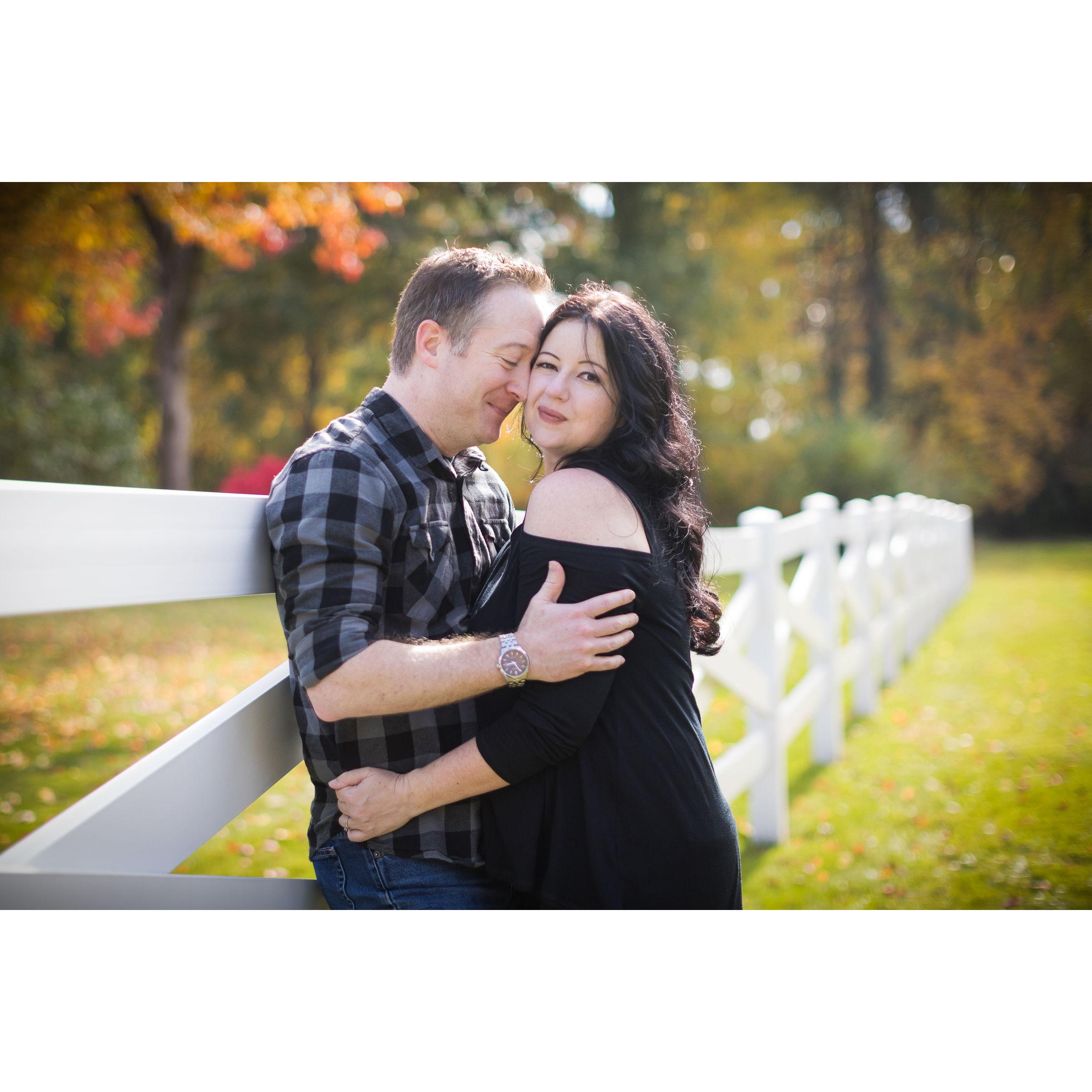 Engagement pictures taken by Hilary O'Connell at Andy and Ally's favorite park in North Canton (2023)