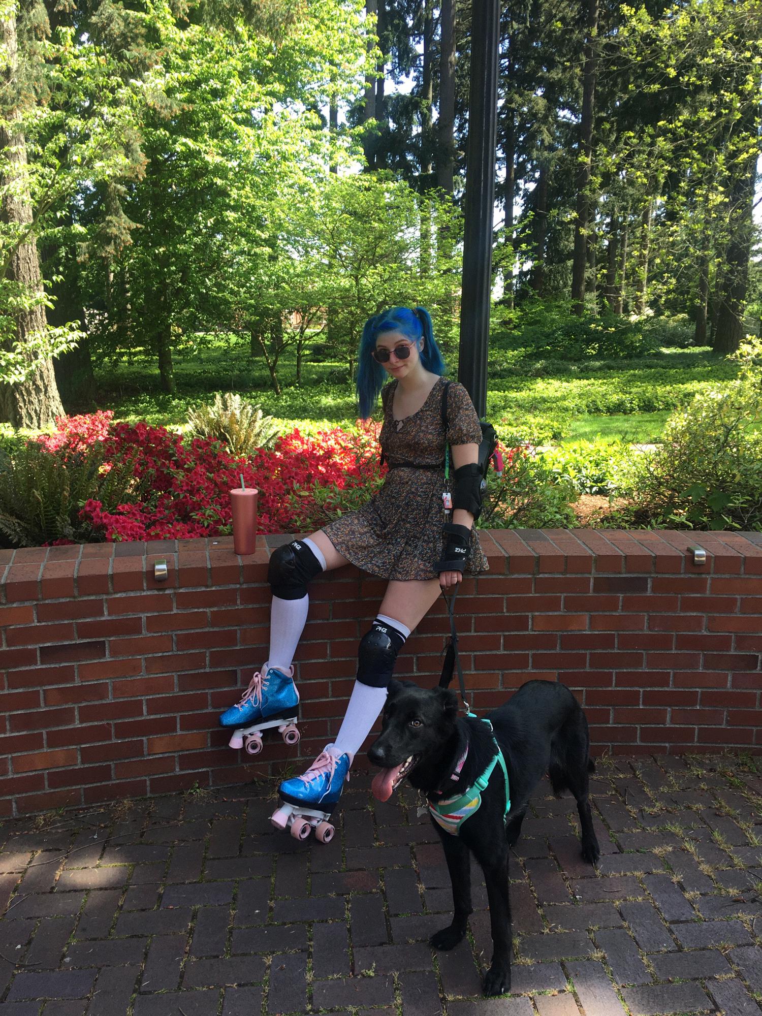 Learning to roller skate!