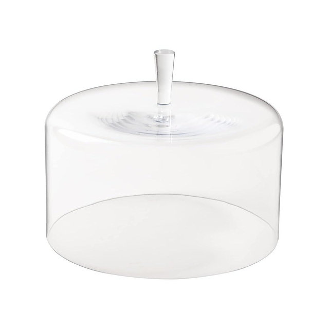 Costa Nova 10" Glass Dome Cloche - Coupole Collection, Clear | Mouth-Blown Handmade Cake Cover | Food Safe Glassware | Restaurant Quality Serveware
