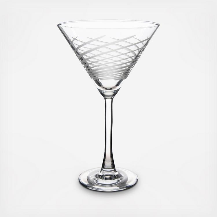 Rolf Glass, Cyclone Martini Glass, Set of 4