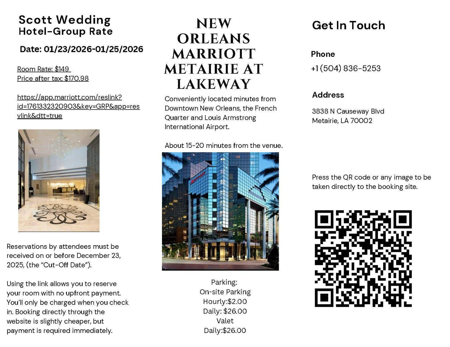 The Wedding Website of Cliffion Daigs and Terrance Scott