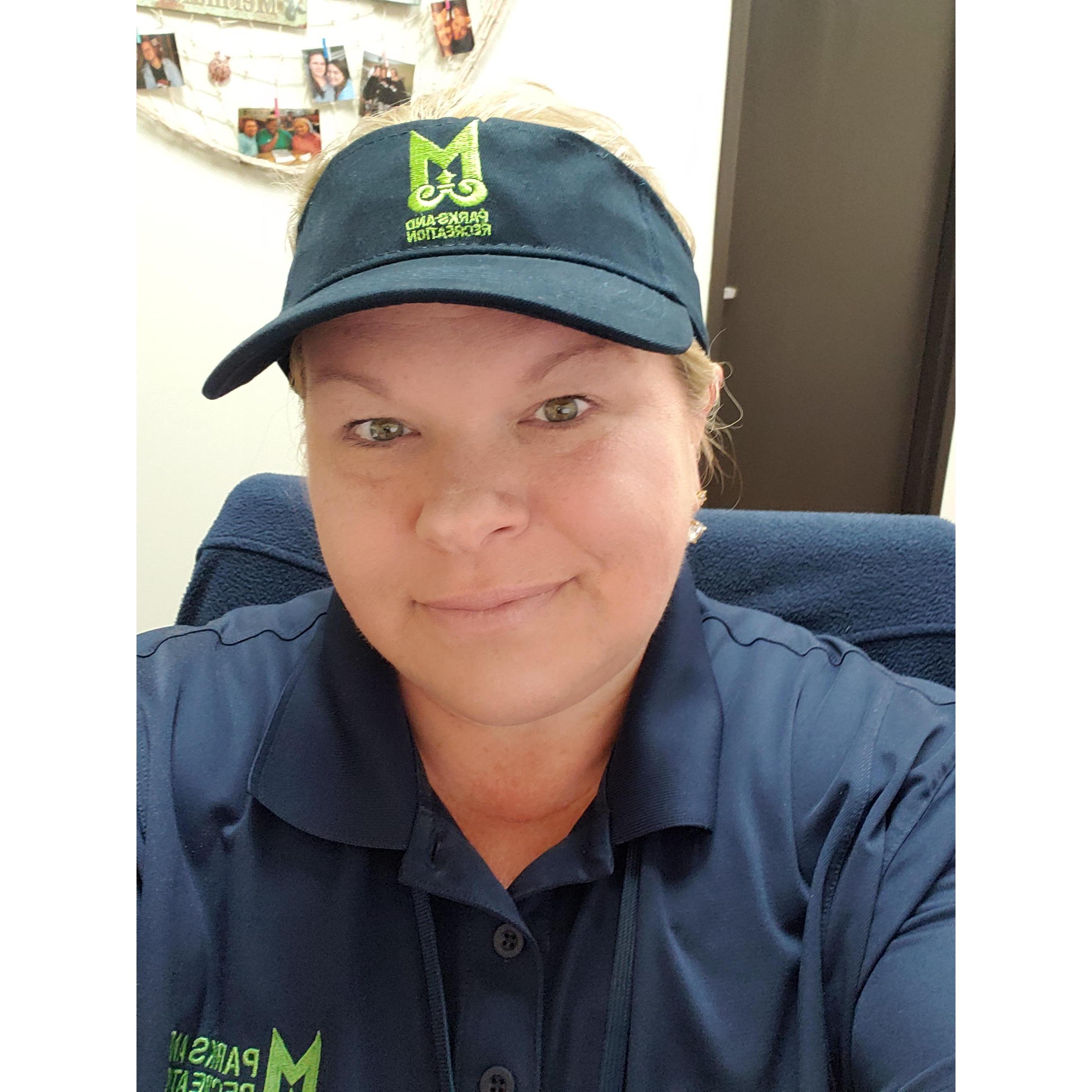 Mary in her full City of Mobile, Parks & Rec Dept gear! LOL  2022 (was ready for our field trip!)
