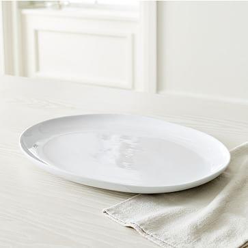 Organic Shaped Large Platter, White