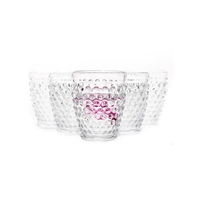 Slickblue Clear Old Fashioned Iced Beverage Glass 10.25 oz. set of 6 - 3.5" x 4.2"