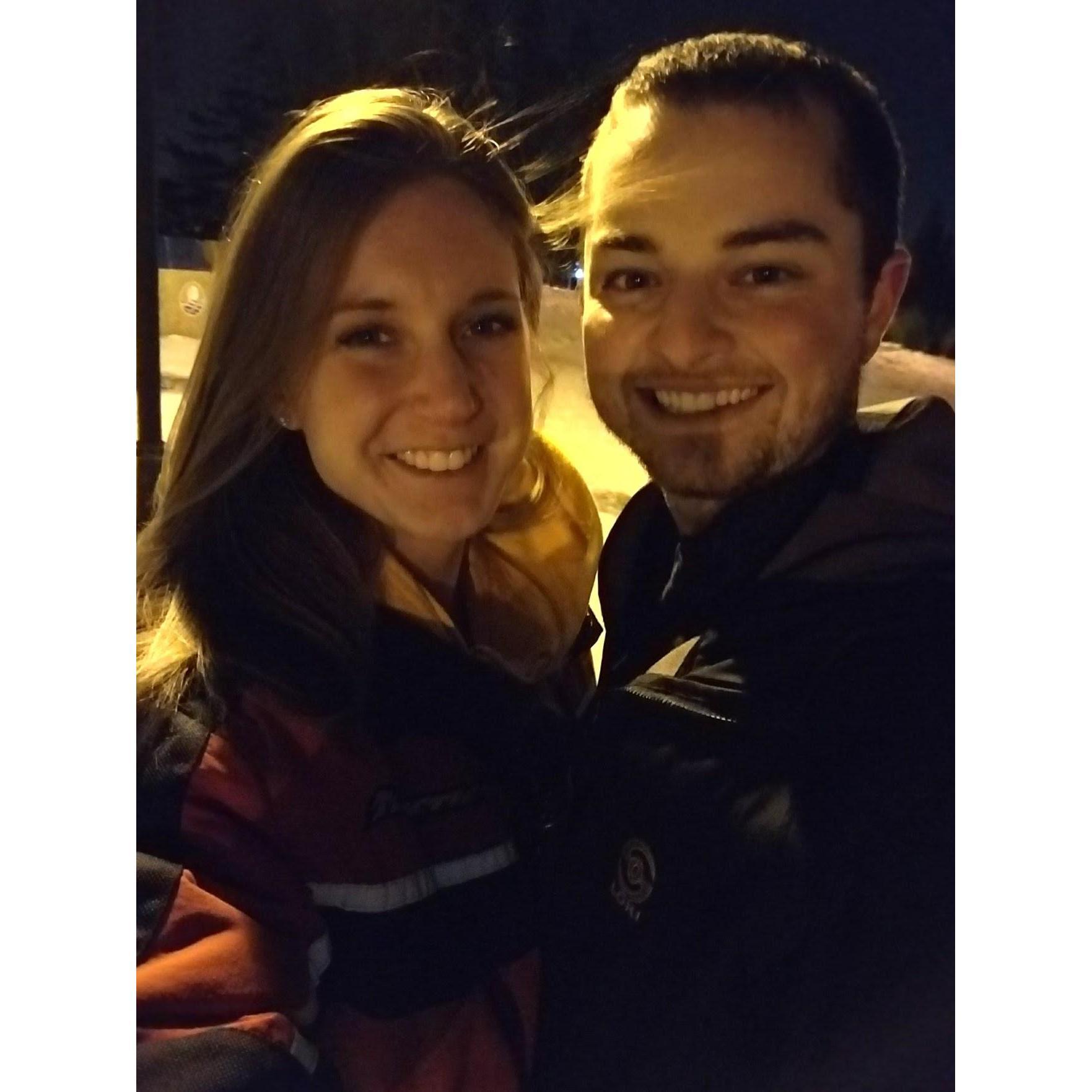 Eric and Amanda spent Valentine's Day searching for the medallion, February 2018.