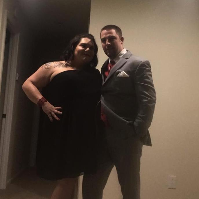 All fancy for the Navy Christmas Party!