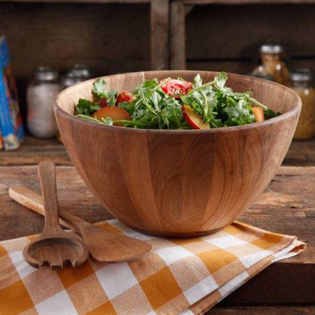 The Pioneer Woman Cowboy Rustic 12" Salad Bowl and 12" Handle Servers