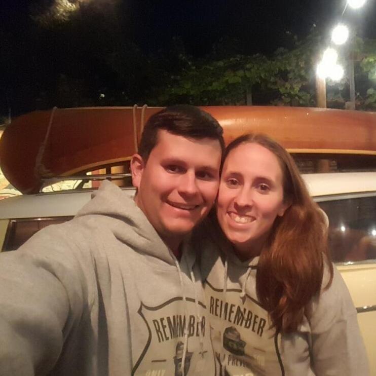 Matching Sweatshirts in DisneyLand
