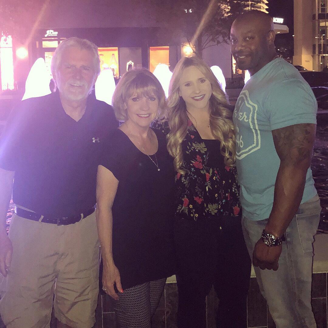 Stephanie's birthday dinner with her parents.