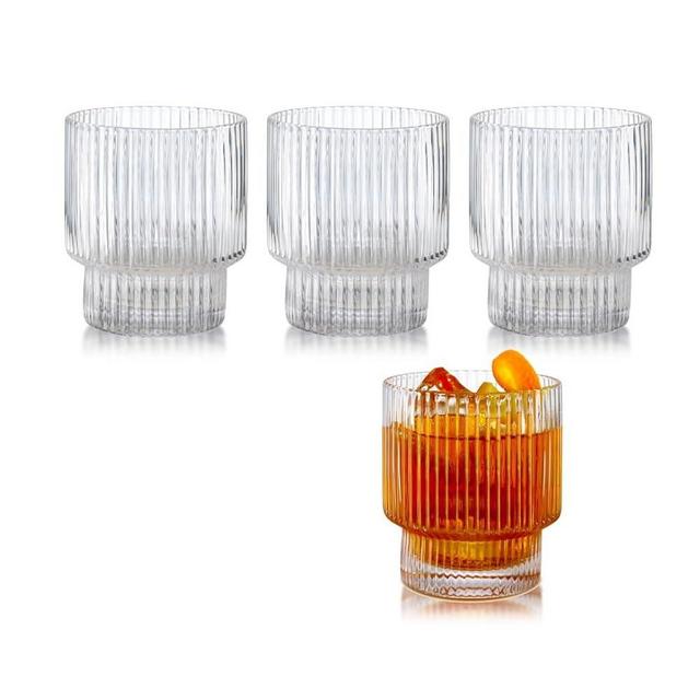 Qualia Glass Carousel Set of 4 DOF Glasses (Clear)