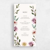 Beige Wedding Menu - Windsong