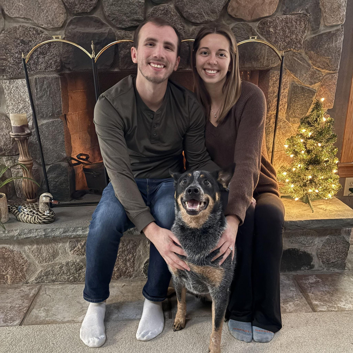 Our first (and only) Christmas engaged!