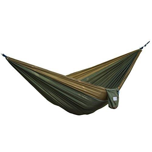 OuterEQ Portable Parachute Camping Hammocks Lightweight Nylon Fabric Travel Hammock