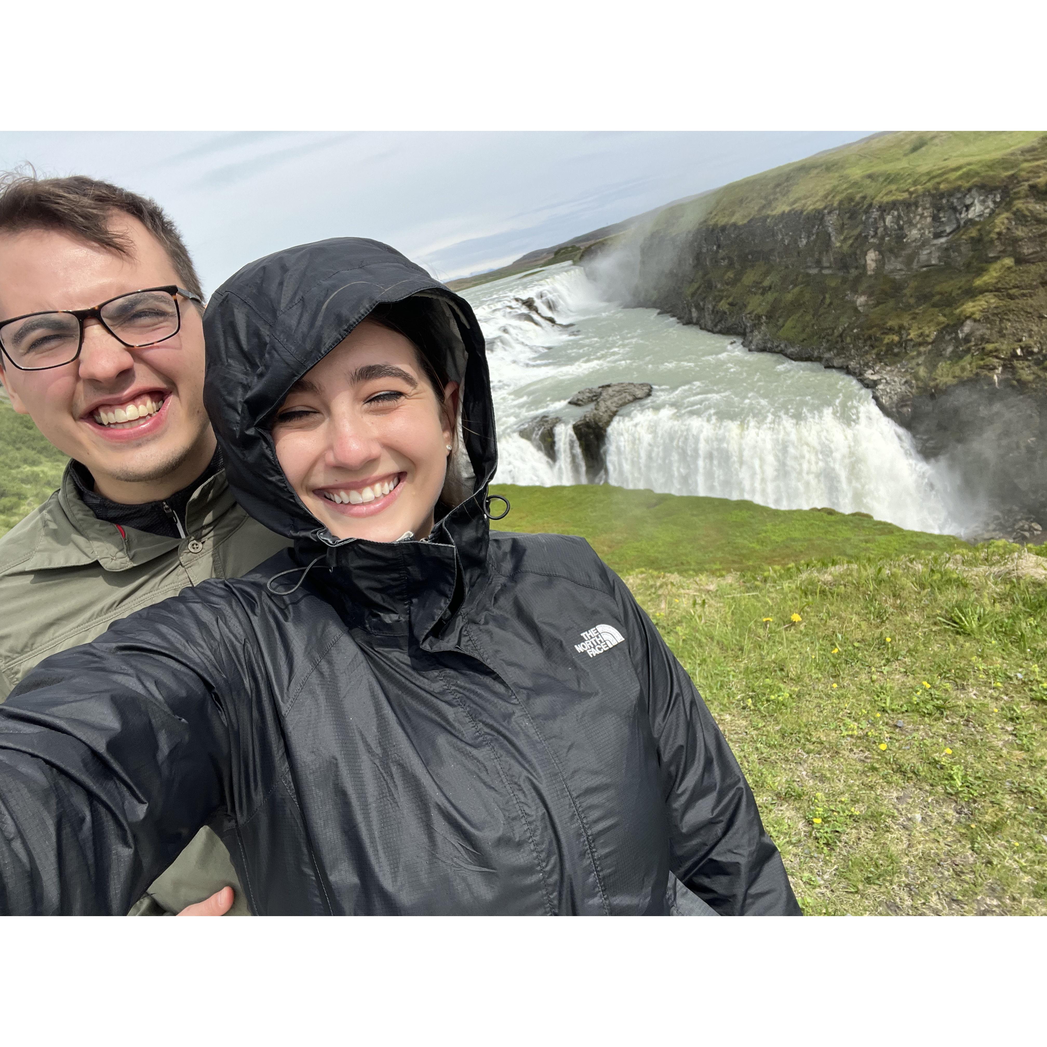 A windy day on the Golden Circle in Iceland!