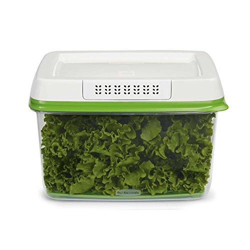 Rubbermaid FreshWorks Produce Saver Food Storage Container, Large, 17.3 Cup, Green 1920479