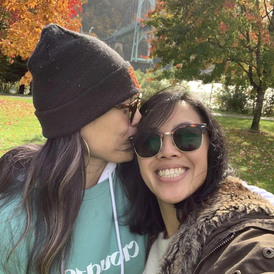 Can you believe we lived in Oregon? This year we live in SD, Daly City, and Oregon all in one year. This photo was us exploring after our visit to the Portland Japanese Garden
