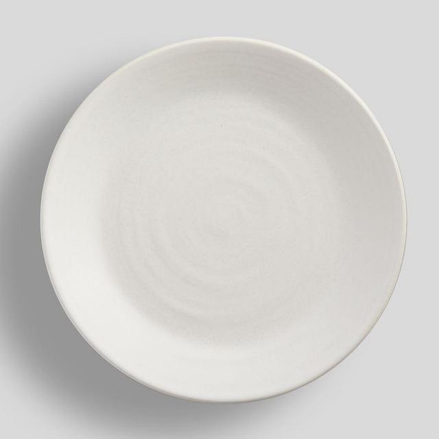 Larkin Reactive Glaze Stoneware Salad Plates, Set of 4 - Shell White