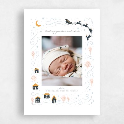 White Holiday Card - Savoy