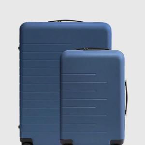 Small Carry-On & Large Check-In Suitcase Set - Navy