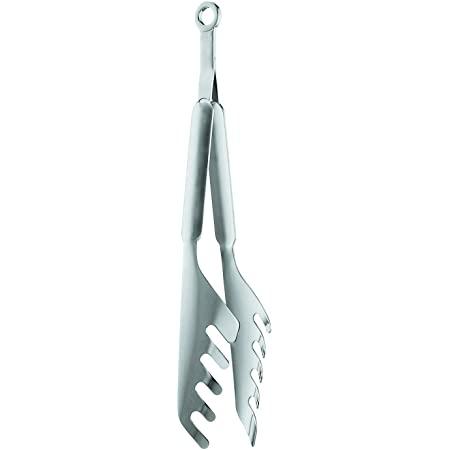 Alessi Spaghetti Tongs, Silver