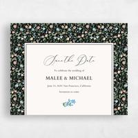 Black Wedding Save the Date - Ariella Landscape