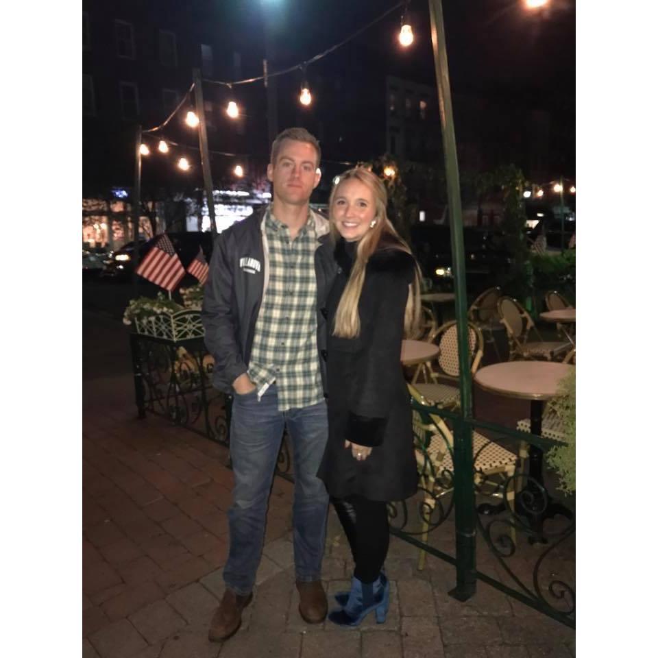 Before dinner at our favorite Hoboken spot - Elysian Cafe - November 2017