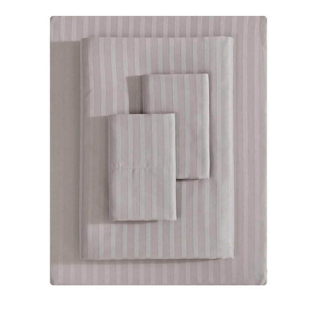 Vera Wang Dobby Stripe 4 Piece Sheet Set, Queen
