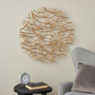 Abstract Overlapping Curved Sticks Wall Decor