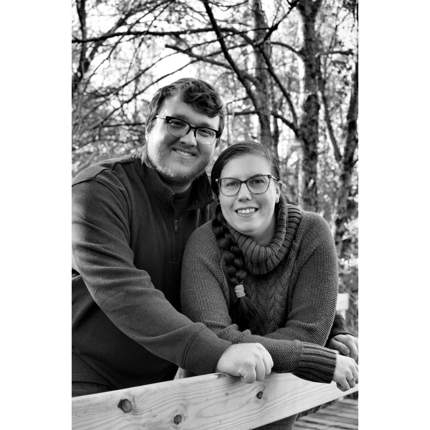 Our first official couple's photo, courtesy of Nana