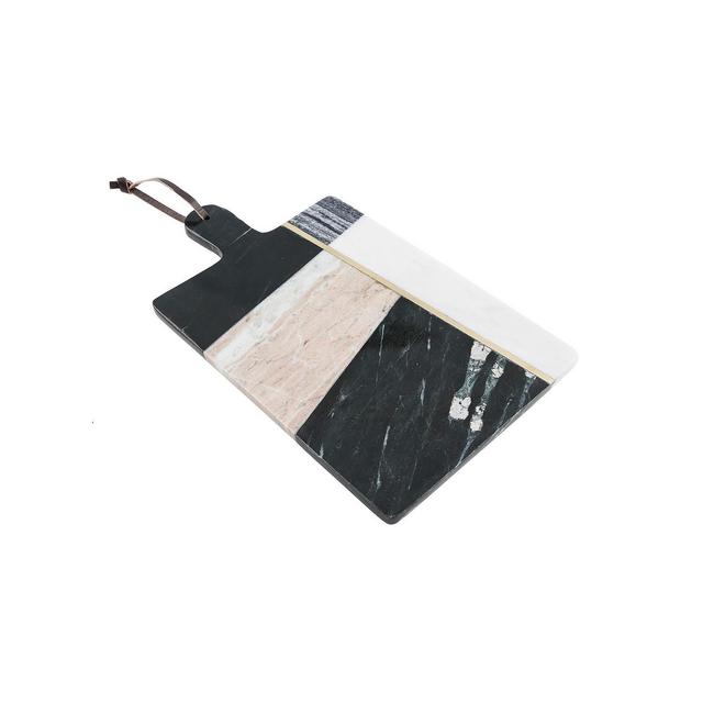 Thirstystone Geometric Color Block Marble Serving Board