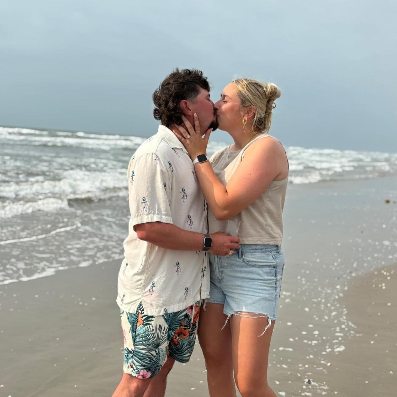 When he proposed in Port Aransas, TX on 4/25/25.