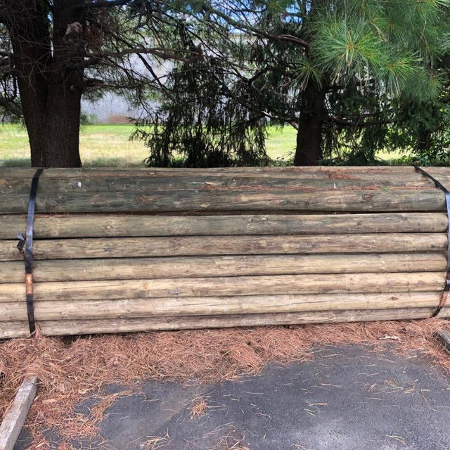 Wood End Posts 5-6” x 10’