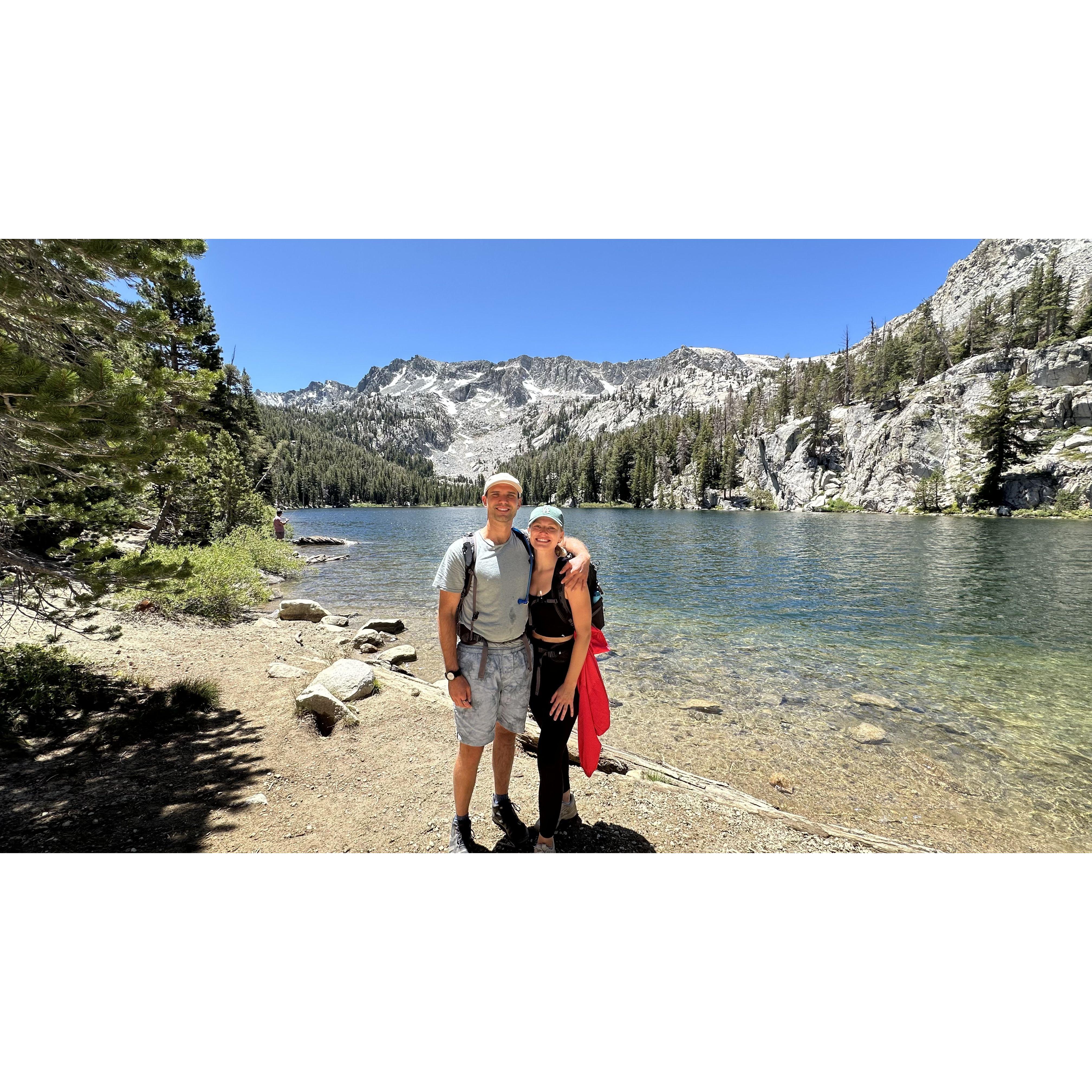 Hiking in Mommoth Lakes, CA