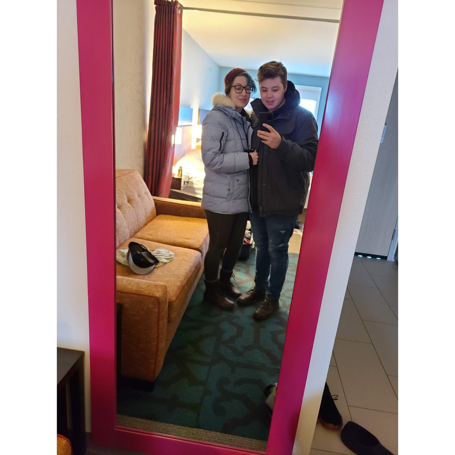 One of our first pictures together while working in Stony Brook, NY 2021