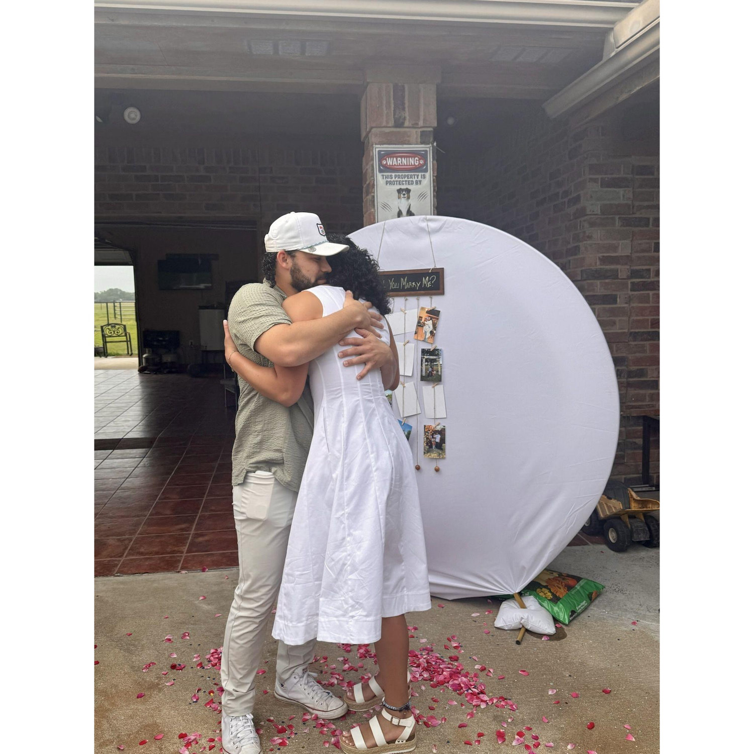 She said "yes". 💍