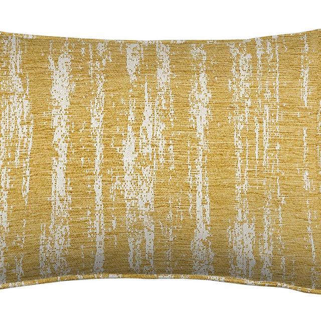 McAlister Textiles Textured Chenille | Pillow Cover in Mustard Yellow | Lumbar 12x20 Inches | Metallic Linen Decorative Throw Cushion Sham | Modern Couch & Bed Accent, Rustic Decor