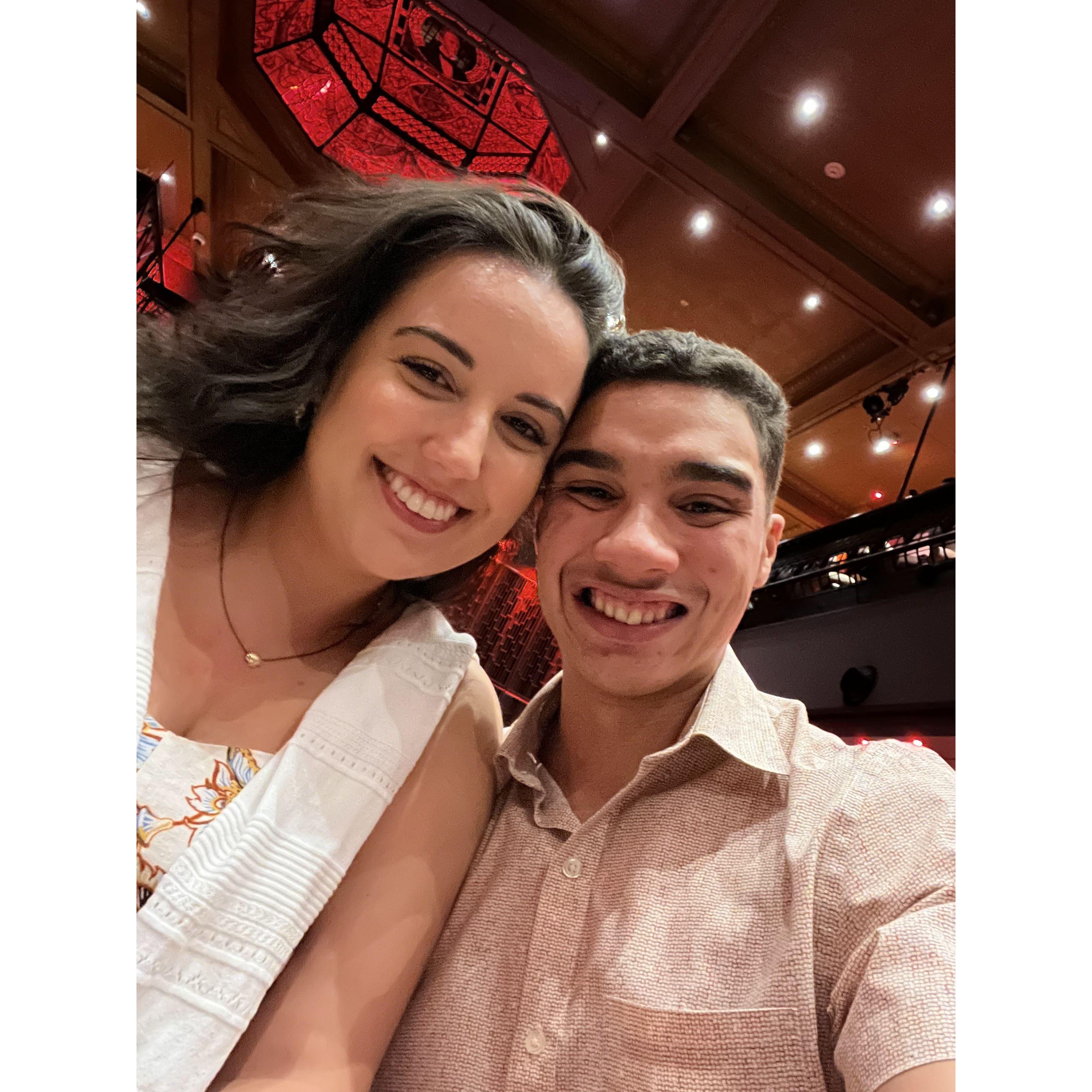 A few days before she said yes!