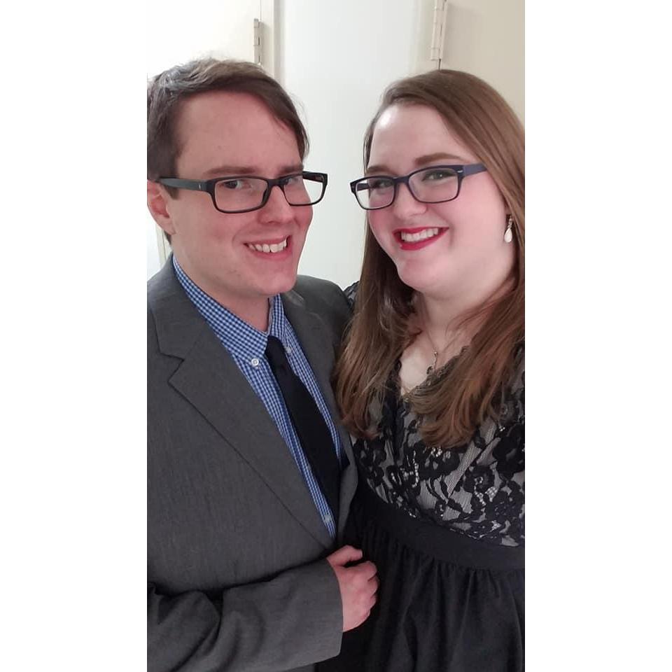 Oh, we're fancy. All dressed up for a trip to the Cleveland Orchestra.