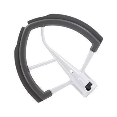 Flex Edge Beater for Kitchen Aid Mixer 6 Quart Bowl-Lift Stand Mixer Bowls, Flat Beater Blade with Flexible Silicone Edges Bowl Scraper