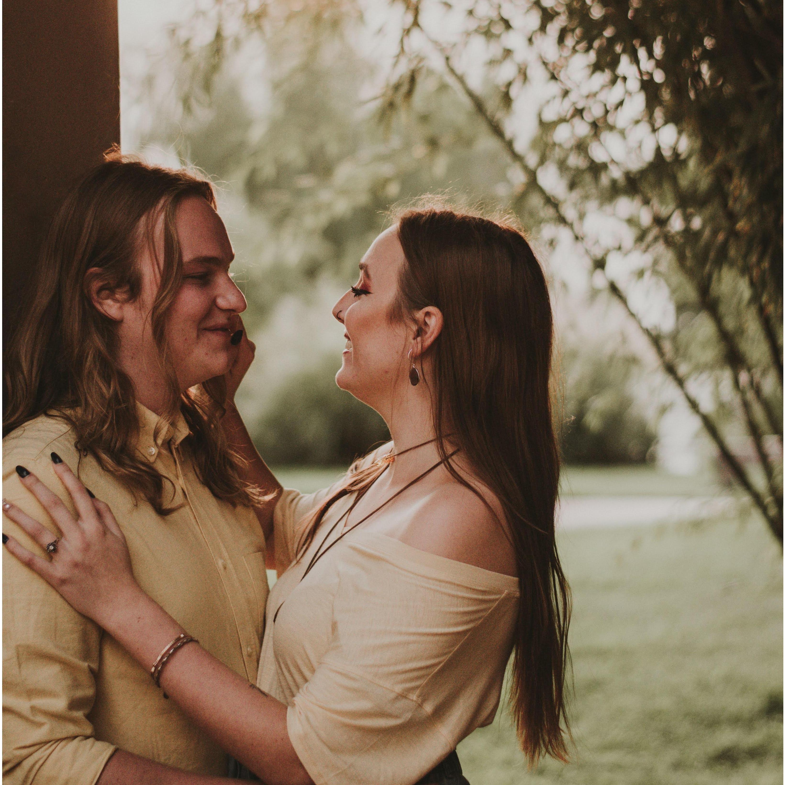 Another engagement shoot photo. I feel like this photo represents seriously how much we love each other. It's never changed.