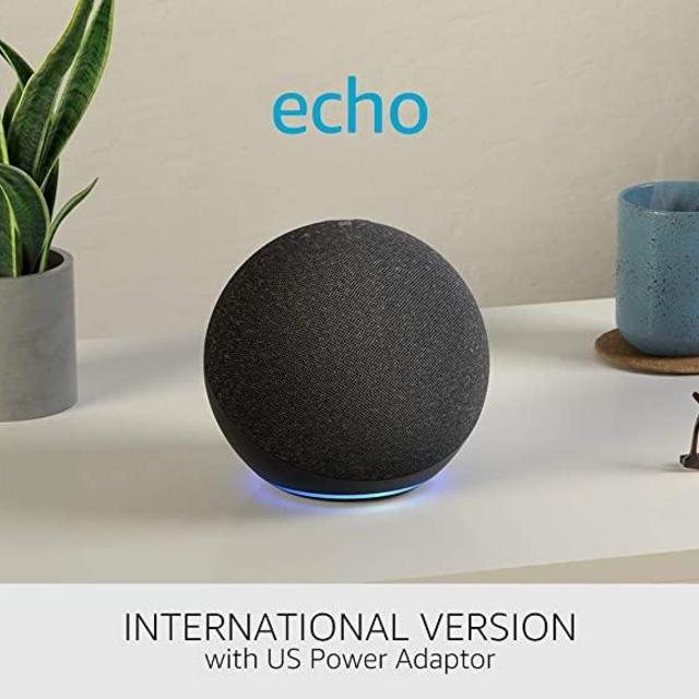 All-new Echo (4th generation) International Version | With premium sound, smart home hub and Alexa | Charcoal
