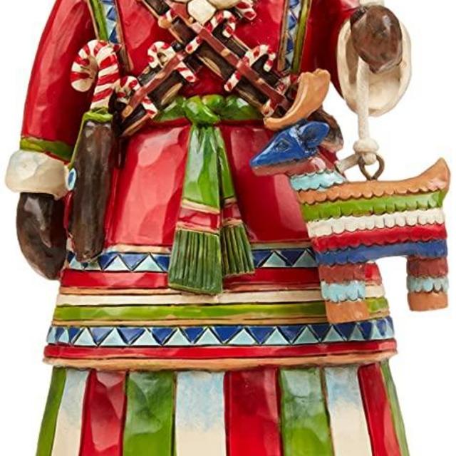 Enesco Jim Shore Heartwood Creek Mexican Santa Stone Resin Figurine, 7.25”, 7 1/4", Multicolor