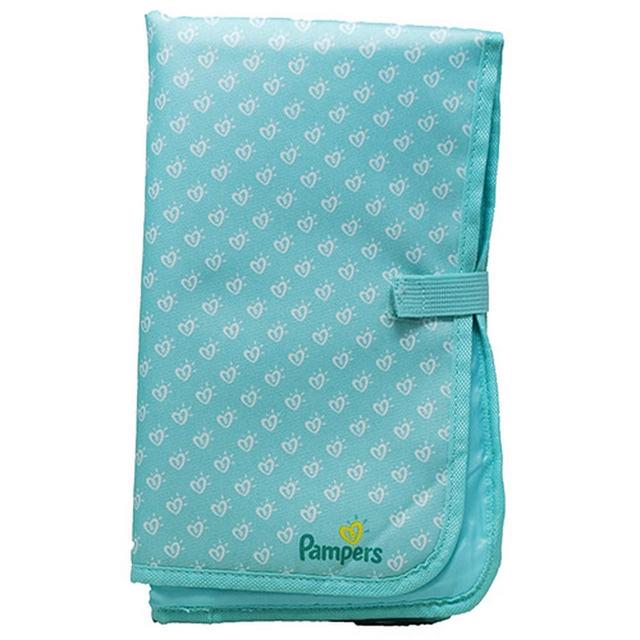 PAMPERS Portable Diaper Changing Pad Compact Foldable for Travel Etc., light Green