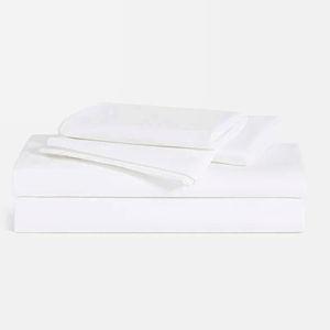 Brooklinen Luxe Sateen Core Sheet Set (Size Queen, Color Solid White)