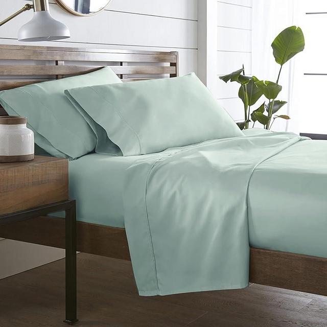 Westbrooke 100% Cotton Sheet Set - 400 Thread Count California King Size Sateen Sheets - 4 Piece Long Staple Cotton Bedding Set with 16" Deep Pocket - Soft & Breathable Luxury Sheets (Sage Green)