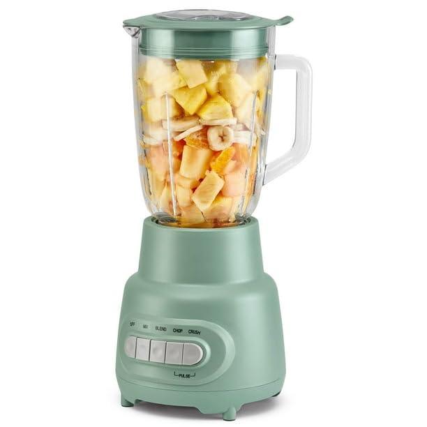Glass Jar 5 Speed Blender With 6-Cup Jar (48Oz) Capacity, Sage Green, New,5-Speed Functionality, Ice-Crushing Moto, Dishwasher-Safe Glass Jar