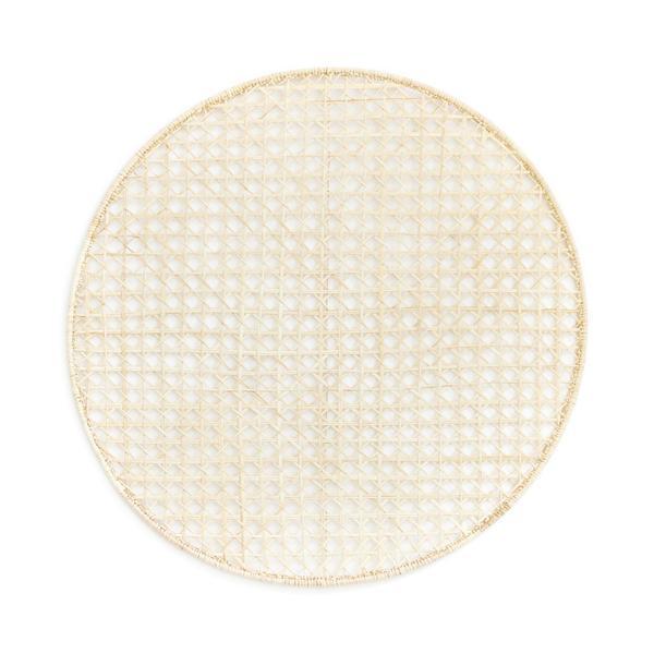 Woven Cane Palm Placemat, Natural