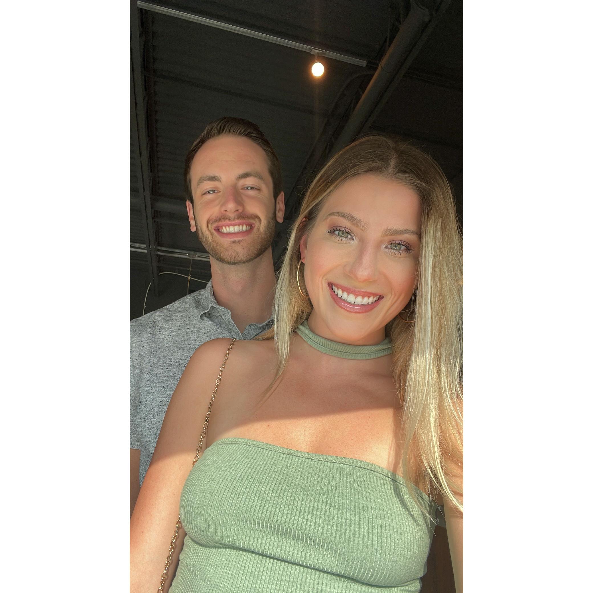 We first said I love you to each other this day in May when I took Kyle to Texas