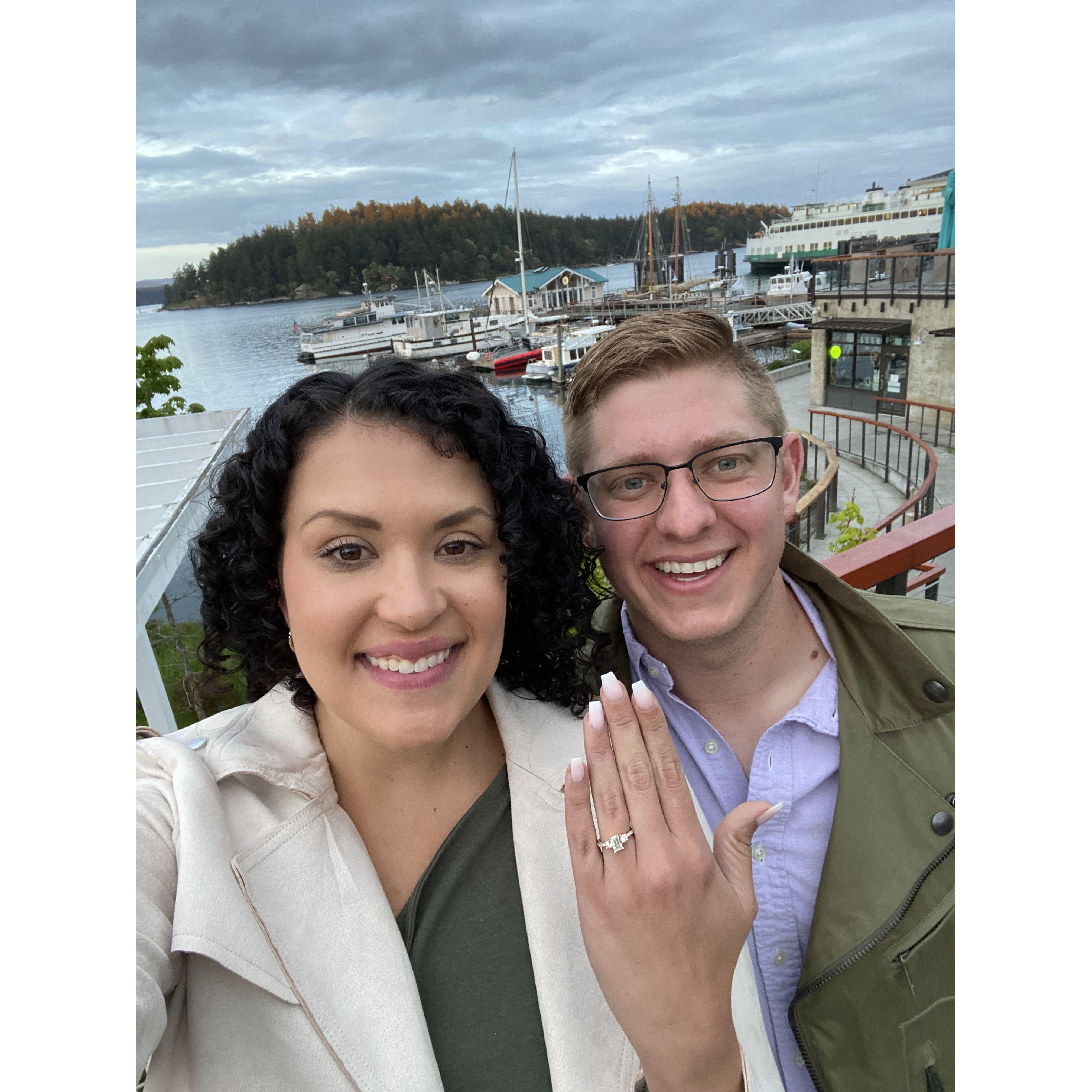 Our first picture as Fiances!