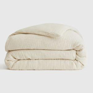 Organic Airy Gauze Duvet Cover | Quince in Undyed, Full/Queen